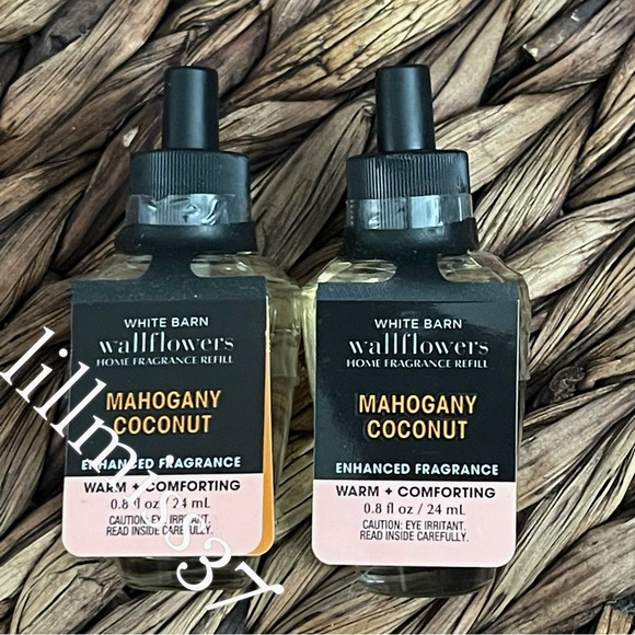 2X MAHOGANY COCONUT Bath & Body Works Wallflower Refill Bulb Bundle - Picture 4 of 4